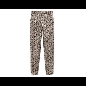 Zara Snakeskin printed pants
